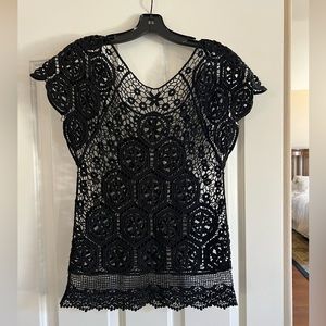 BCBG Crocheted Top
